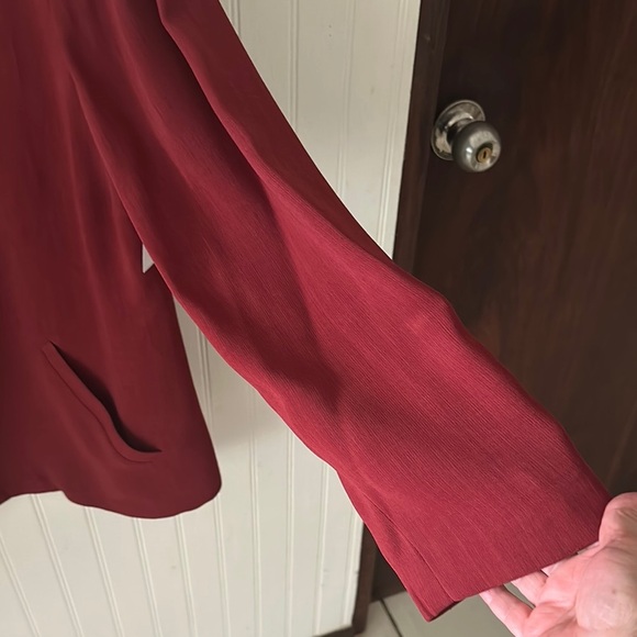 Like new! Alex Garfield Burgundy Button-Up Blazer sz 14 - Picture 12 of 16